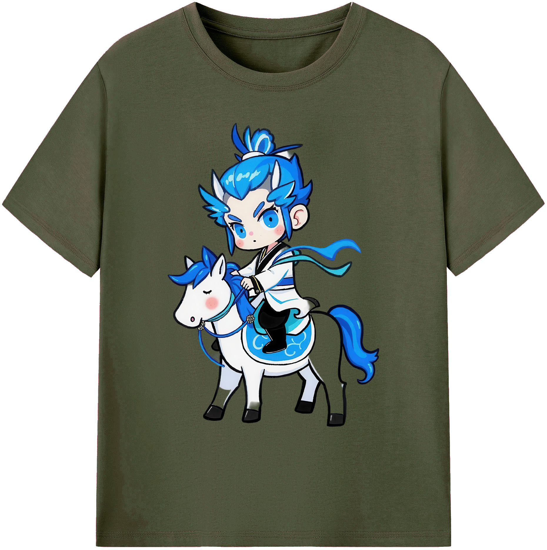 （画像用） Ne Zha 2 ナタ 魔童の大暴れ 綿100％ メンズ半袖Tシャツ｜肌触りやわらか＆通気性